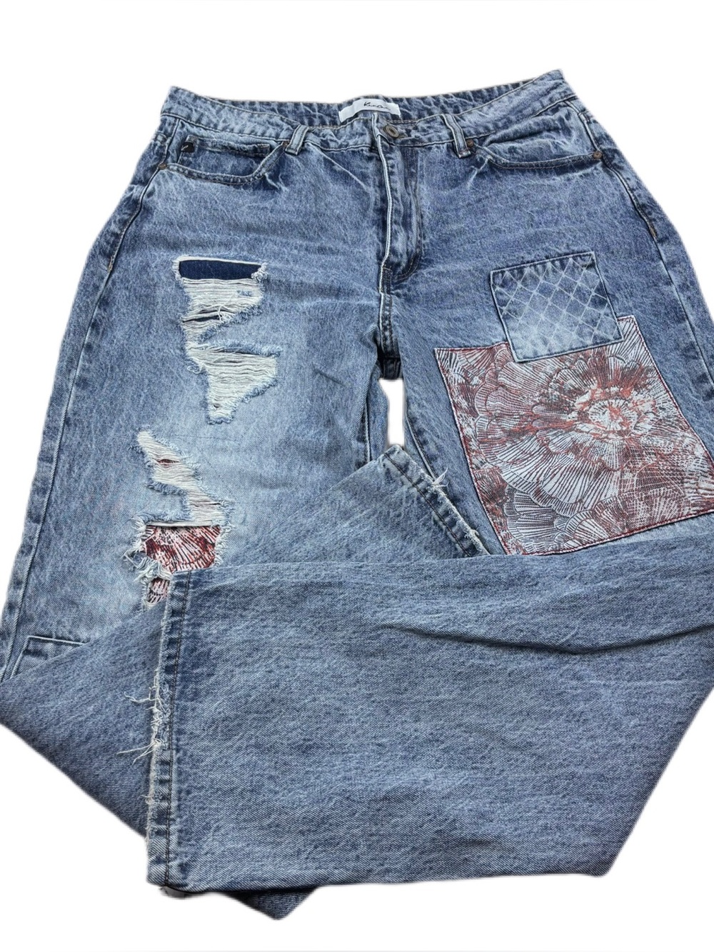 Kancan Distressed Patchwork Jeans Size 15/31